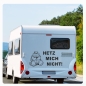 Preview: Wohnmobil Wohnwagen Caravan Aufkleber Sticker Hetz mich nicht! Lustig Schildkröte WoMo501